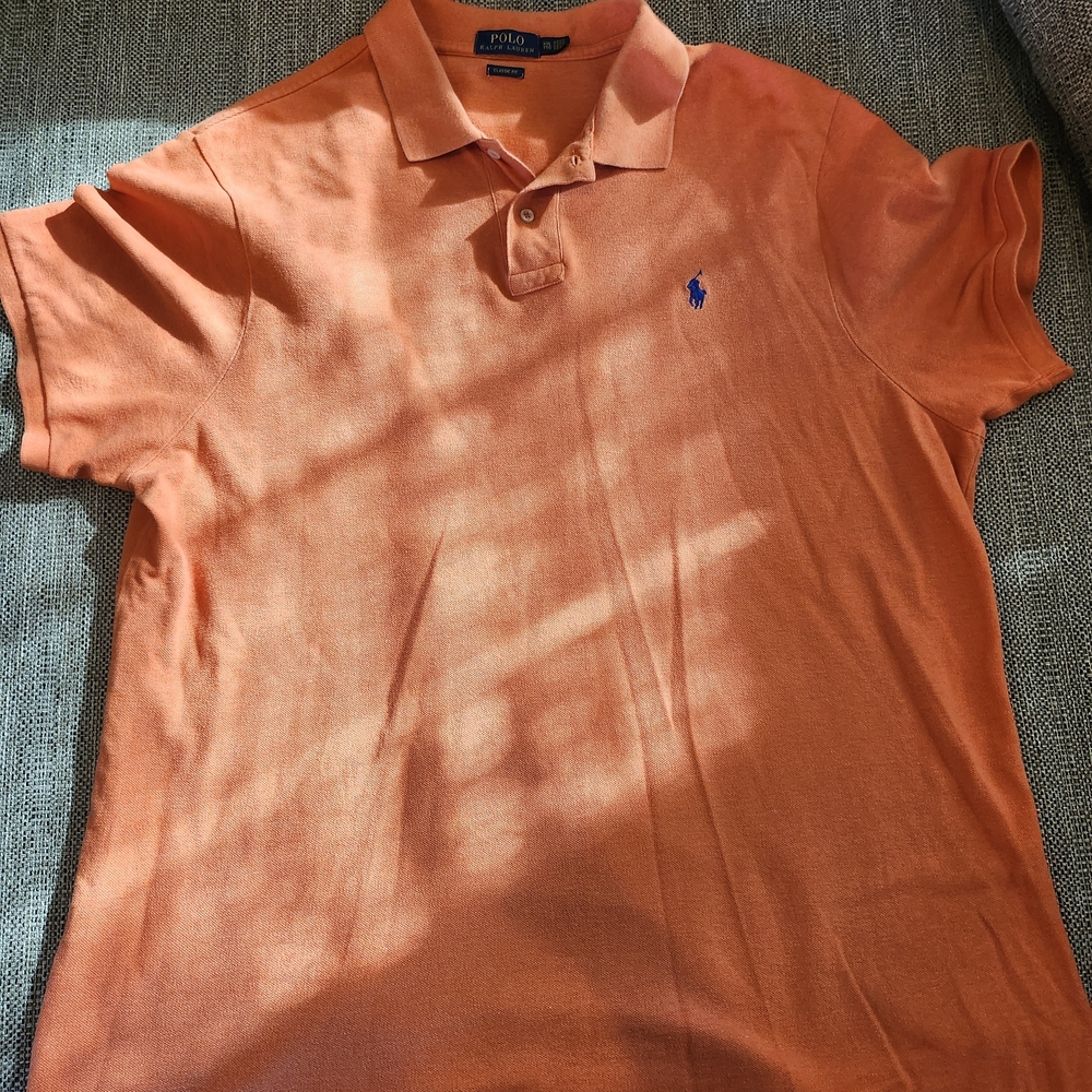 Polo by Ralph Lauren Classic Fit Orange Polo Shirt